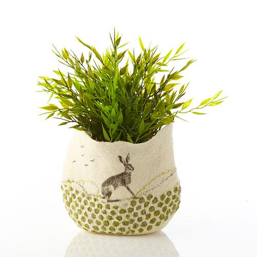 Hare Pot Cover or Vase