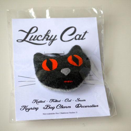 Lucky Cat key ring or bag charm