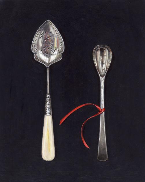 Hybrid Gallery Rachel Ross Small Spoons with Red Ribbon