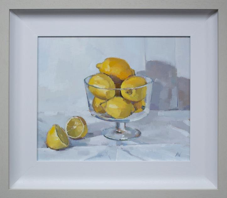 Hybrid Gallery Annie Waring Lemons in a Glass Bowl