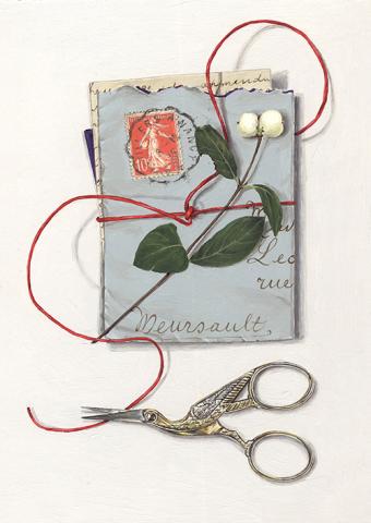 Rachel Ross Hybrid Gallery Tied Letter with Snowberry