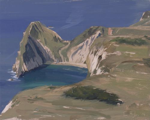 Durdle Door from Dungy Head, September Morning