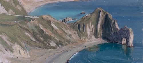 Durdle Door from the West Coast Path, September