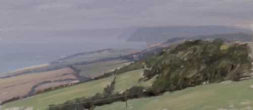 Towards Lyme Regis with Haze, September