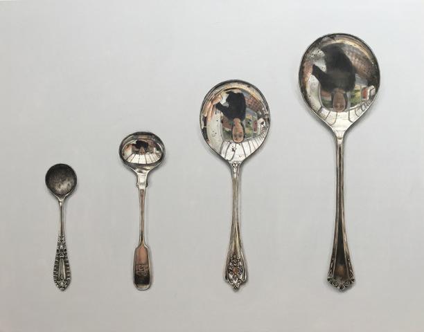 Hybrid Gallery Rachel Ross Spoons Arranged in Ascending Order