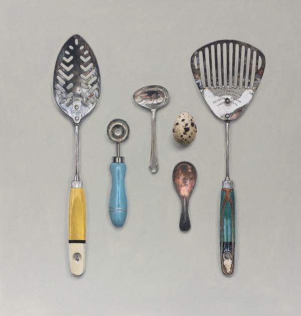 Hybrid Gallery Rachel Ross Utensils with Quail's Egg