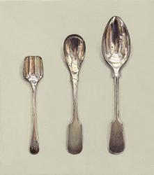Three Differently Shaped Spoons