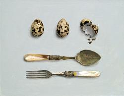 Fancy Cutlery with Eggs