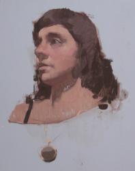 Hybrid Gallery Felicia Forte Study of a Woman with Necklace